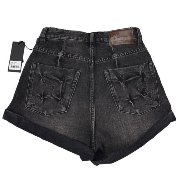 NWT ONE X ONETEASPOON High Waisted Bandits Denim Short Sz 24 Double Bass - Picture 6 of 7